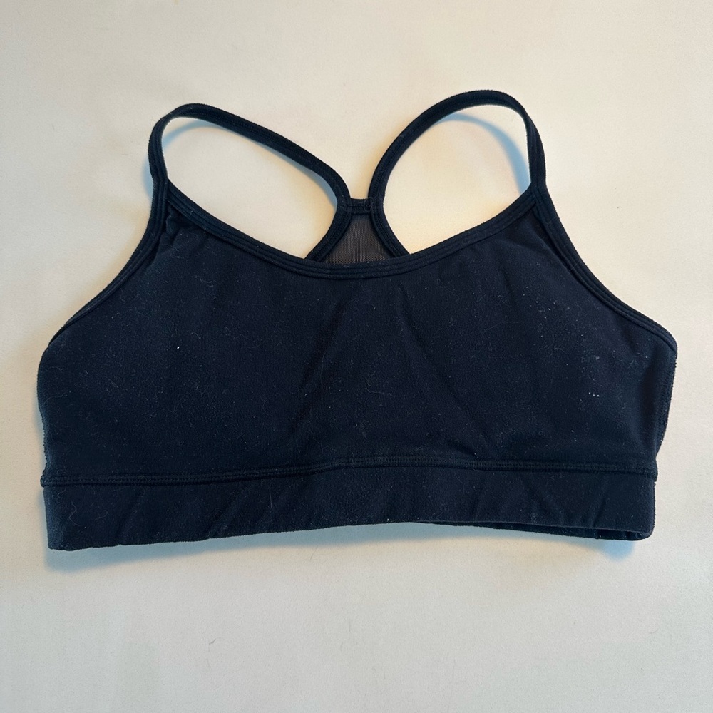 Lululemon Women's Black Racerback Sports Bra - size 4